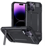 Techsuit - Hybrid Armor Kickstand - iPhone 14 Pro - Black