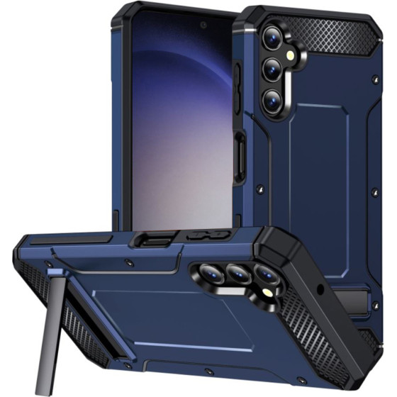 Techsuit - Hybrid Armor Kickstand - Samsung Galaxy S23 FE - Blue