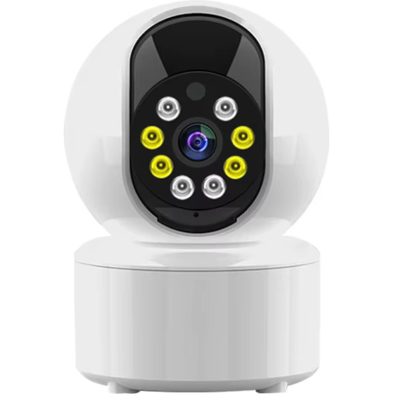 Techsuit - Indoor Wi-Fi Camera (Q119) - 1080P, Infrared, Motion Detection, PTZ Control, Cloud and Card Storage, App - White