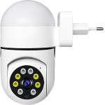 Techsuit - Indoor Wi-Fi Camera (Z1) - 3MP, Plug and Play, Full Color Night Vision, Motion Detection, Push Alarm, App - White