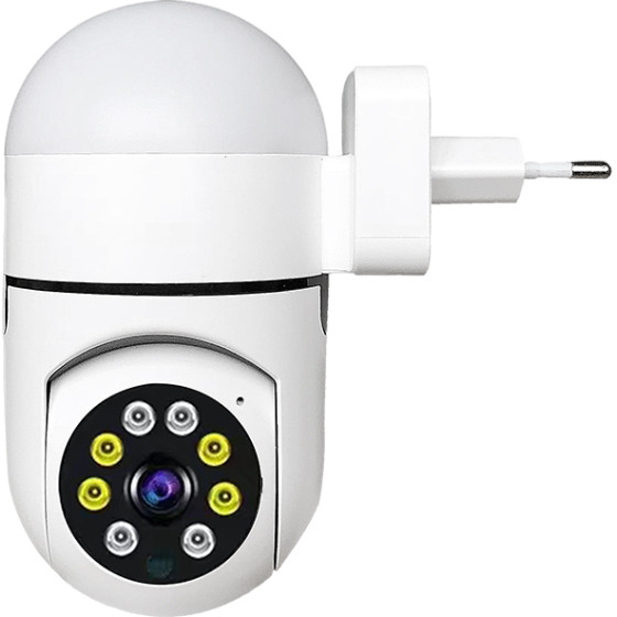 Techsuit - Indoor Wi-Fi Camera (Z1) - 3MP, Plug and Play, Full Color Night Vision, Motion Detection, Push Alarm, App - White
