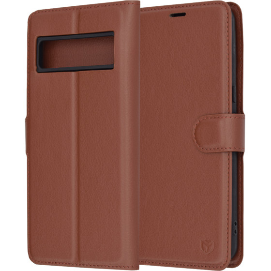 Techsuit - Leather Folio - Google Pixel 8 Pro - Brown