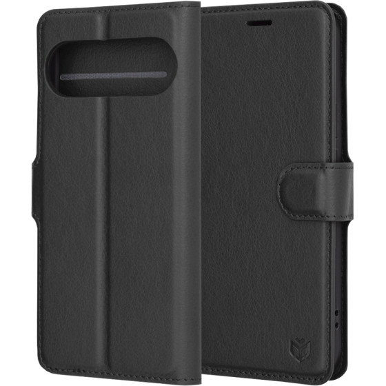 Techsuit - Leather Folio - Google Pixel 9 Pro / 9 - Black