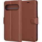 Techsuit - Leather Folio - Google Pixel 9 Pro / 9 - Brown