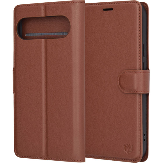 Techsuit - Leather Folio - Google Pixel 9 Pro XL - Brown