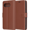 Techsuit - Leather Folio - Google Pixel 9a - Brown