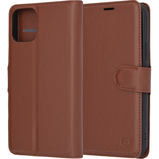 Techsuit - Leather Folio - iPhone 12 Pro - Brown