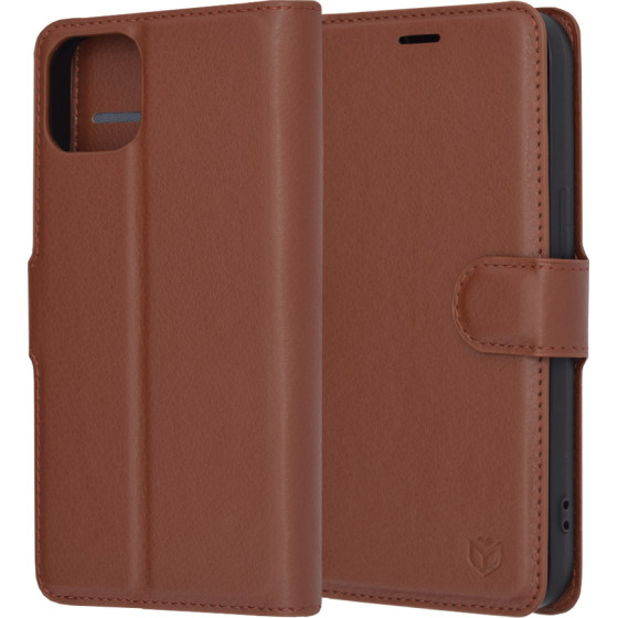 Techsuit - Leather Folio - iPhone 13 - Brown