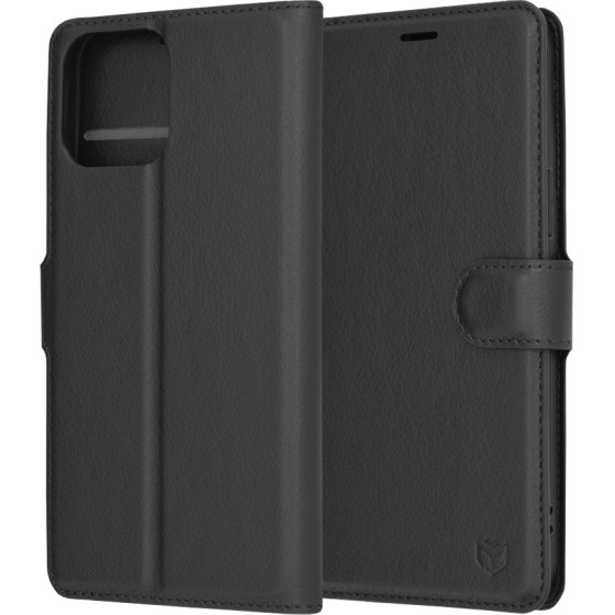 Techsuit - Leather Folio - iPhone 13 Pro Max - Black