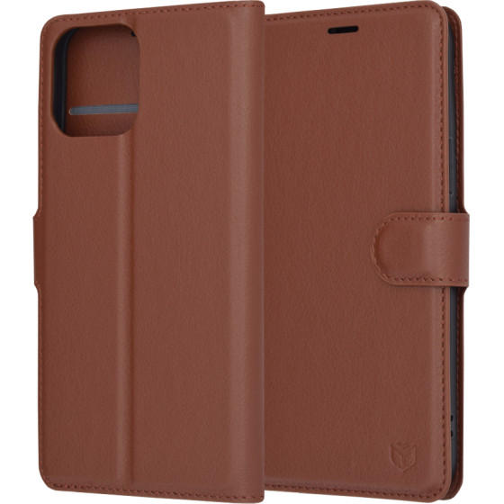 Techsuit - Leather Folio - iPhone 13 Pro Max - Brown