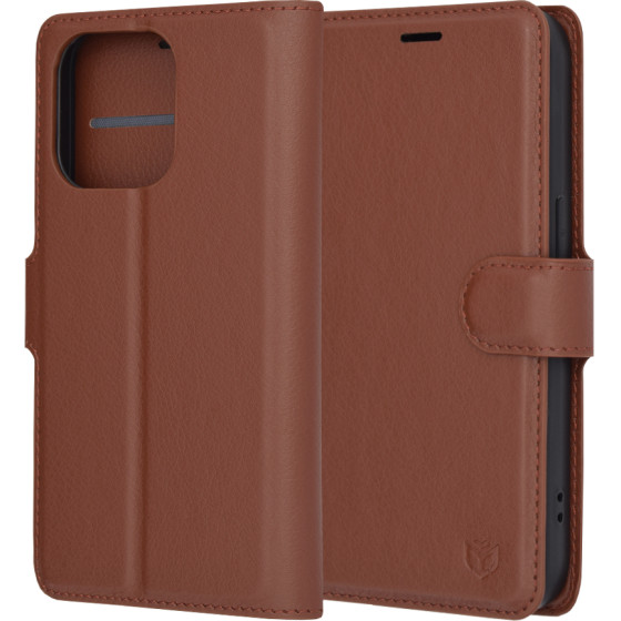 Techsuit - Leather Folio - iPhone 14 Pro - Brown