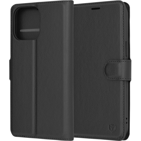 Techsuit - Leather Folio - iPhone 14 Pro Max - Black