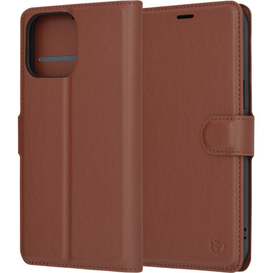 Techsuit - Leather Folio - iPhone 14 Pro Max - Brown