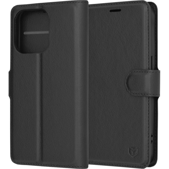 Techsuit - Leather Folio - iPhone 15 Pro - Black