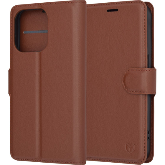 Techsuit - Leather Folio - iPhone 15 Pro - Brown