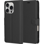 Techsuit - Leather Folio - iPhone 16 Pro - Black