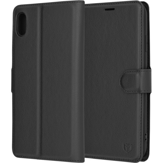 Techsuit - Leather Folio - iPhone XS Max - Black