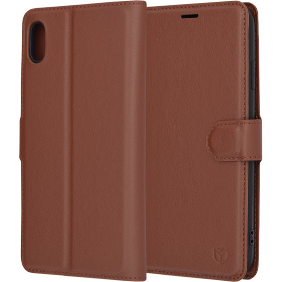 Techsuit - Leather Folio - iPhone XS Max - Brown