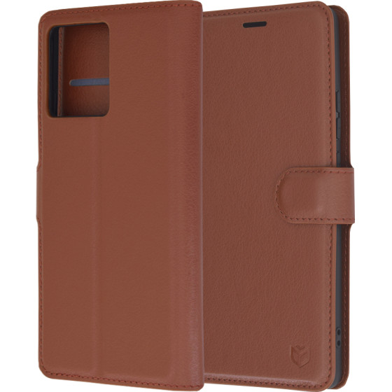 Techsuit - Leather Folio - Motorola Edge 50 Ultra - Brown