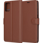 Techsuit - Leather Folio - Motorola Moto E22 / Moto E22i - Brown