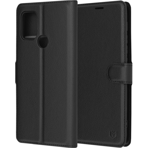 Techsuit - Leather Folio - Motorola Moto G10 / Moto G20 / Moto G30 - Black