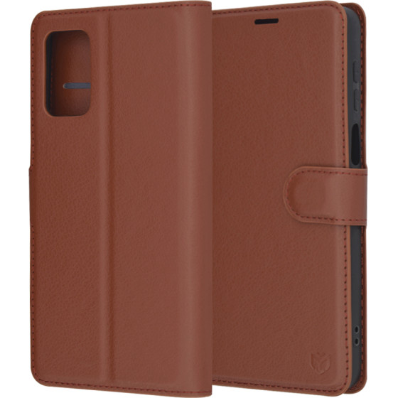 Techsuit - Leather Folio - Motorola Moto G55 - Brown