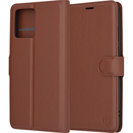 Techsuit - Leather Folio - Motorola Moto G84 - Brown