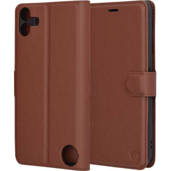Techsuit - Leather Folio - Nothing CMF Phone 1 - Brown