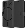 Techsuit - Leather Folio - Nothing Phone (2) - Black