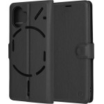 Techsuit - Leather Folio - Nothing Phone (2) - Black