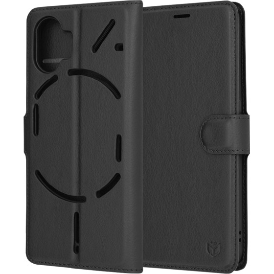 Techsuit - Leather Folio - Nothing Phone (2) - Black