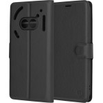 Techsuit - Leather Folio - Nothing Phone (2a) / (2a) Plus - Black