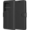 Techsuit - Leather Folio - OnePlus 12R - Black