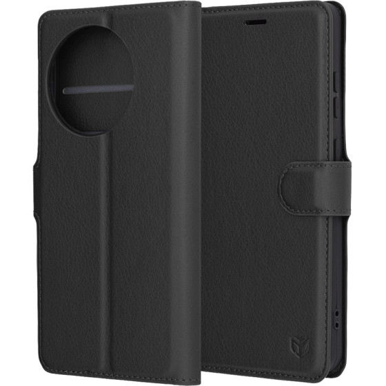 Techsuit - Leather Folio - OnePlus 13R - Black