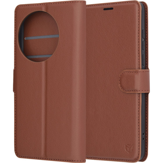 Techsuit - Leather Folio - OnePlus 13 - Brown