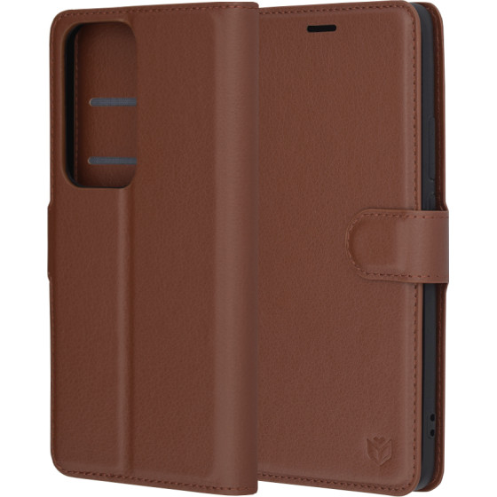 Techsuit - Leather Folio - Oppo Reno12 - Brown