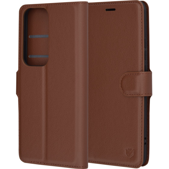 Techsuit - Leather Folio - Oppo Reno12 Pro - Brown
