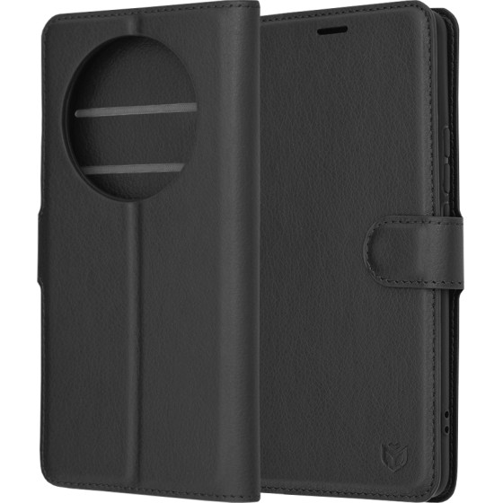 Techsuit - Leather Folio - Realme 12 Pro / 12 Pro+ - Black