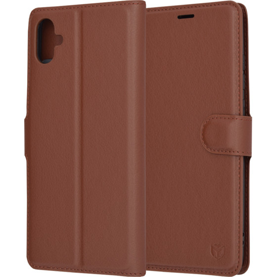 Techsuit - Leather Folio - Samsung Galaxy A04e / M04 - Brown
