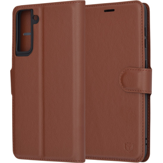 Techsuit - Leather Folio - Samsung Galaxy S21 5G - Brown