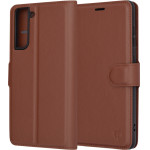 Techsuit - Leather Folio - Samsung Galaxy S21 FE 5G - Brown