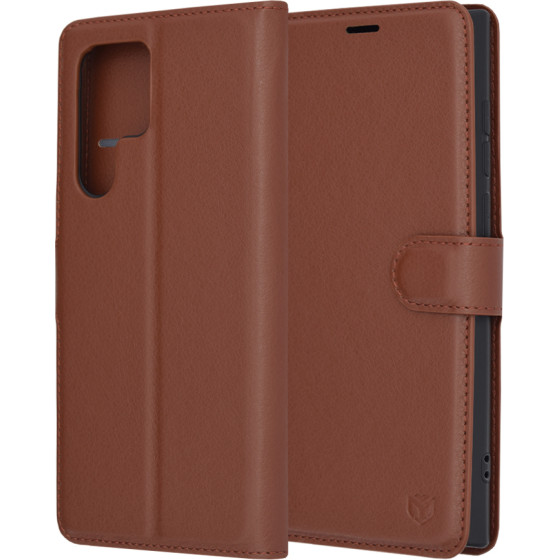 Techsuit - Leather Folio - Samsung Galaxy S22 Ultra 5G - Brown
