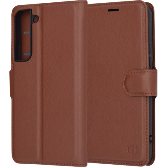 Techsuit - Leather Folio - Samsung Galaxy S22 5G - Brown