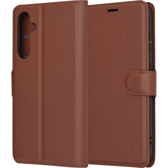 Techsuit - Leather Folio - Samsung Galaxy S23 FE - Brown
