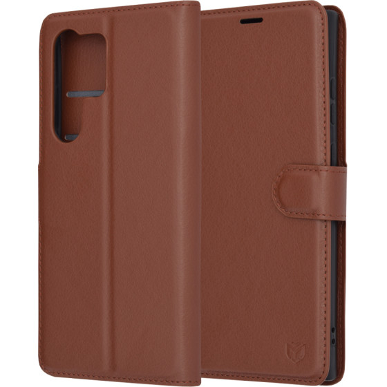 Techsuit - Leather Folio - Samsung Galaxy S23 Ultra - Brown
