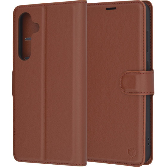 Techsuit - Leather Folio - Samsung Galaxy S24 FE - Brown
