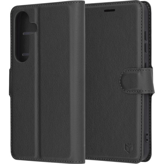 Techsuit - Leather Folio - Samsung Galaxy S25 - Black