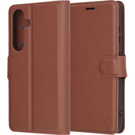 Techsuit - Leather Folio - Samsung Galaxy S25 - Brown