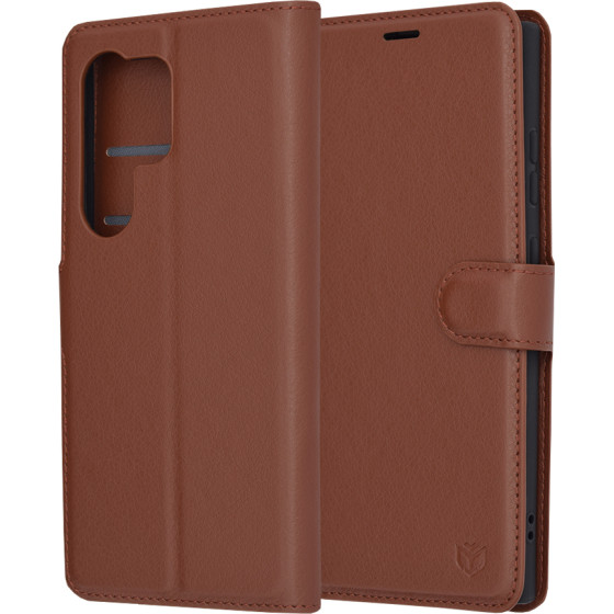 Techsuit - Leather Folio - Samsung Galaxy S24 Ultra - Brown