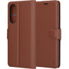 Techsuit - Leather Folio - Samsung Galaxy S25 Edge - Brown